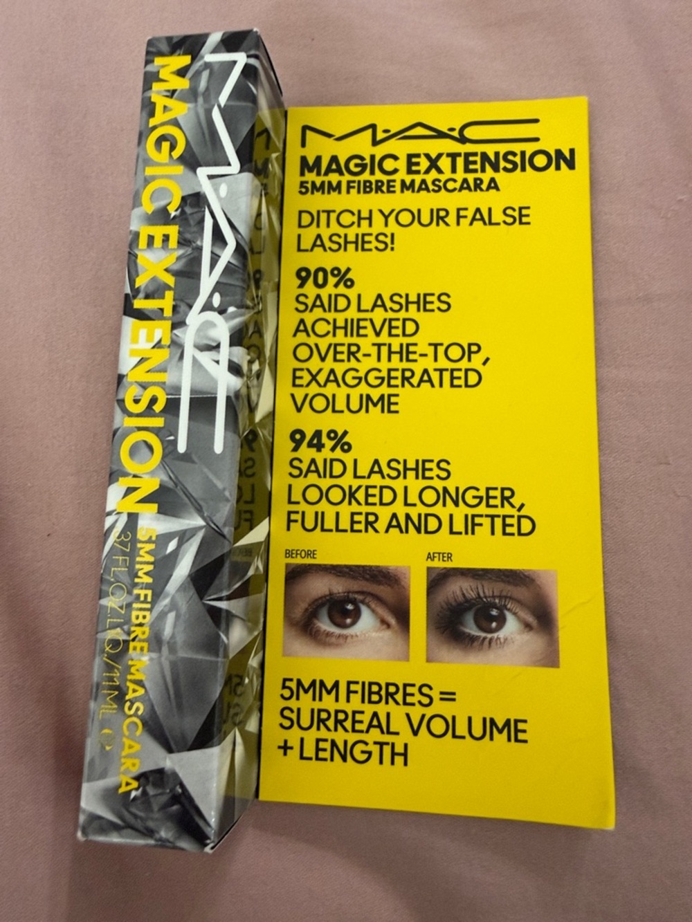 MAC Cosmetics Magic Extension Mascara Box in Black and Yellow